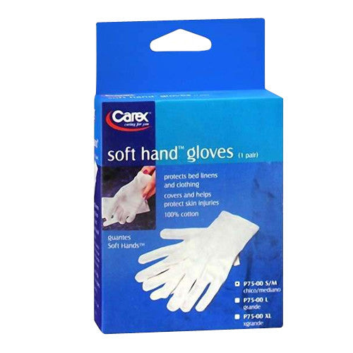 Cotton Soft Hands Gloves By Carex, Small / Medium - 1 Pair